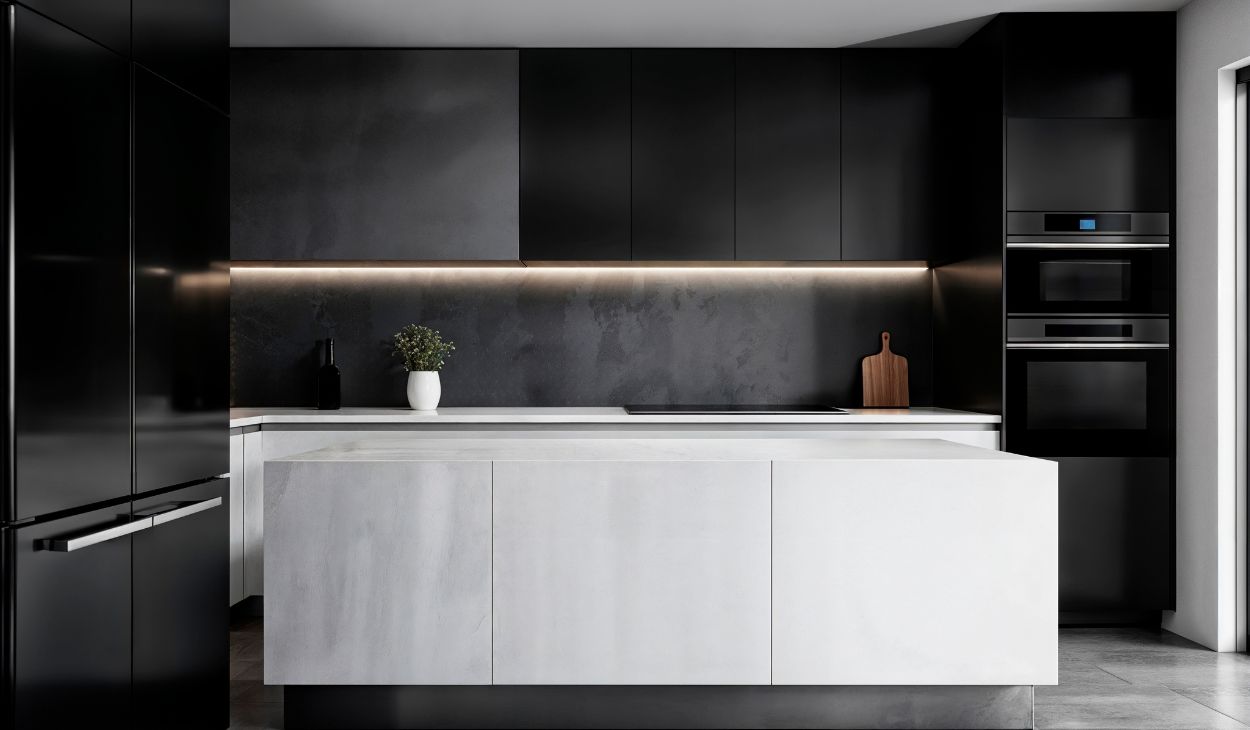 White Kitchen Cabinets With Black Hardware