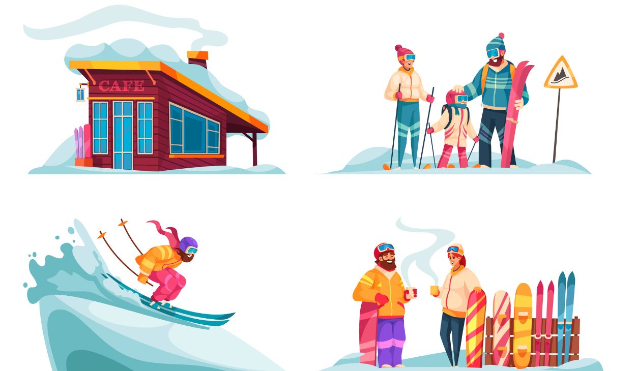 ski slope pun thing